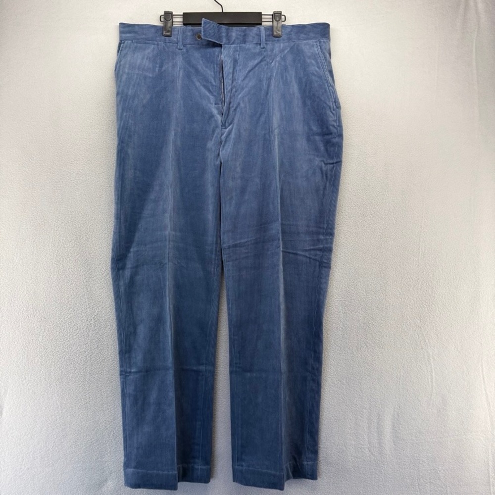 Vintage Ralph Lauren Pants Mens 38x30 Blue Corduroy Straight Leg Cotton Preppy
